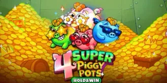 The Clubhouse Casino games: 4 Super Piggy Pots: Hold and Win banner The Clubhouse Casino games: 4 Super Piggy Pots: Hold and Win banner